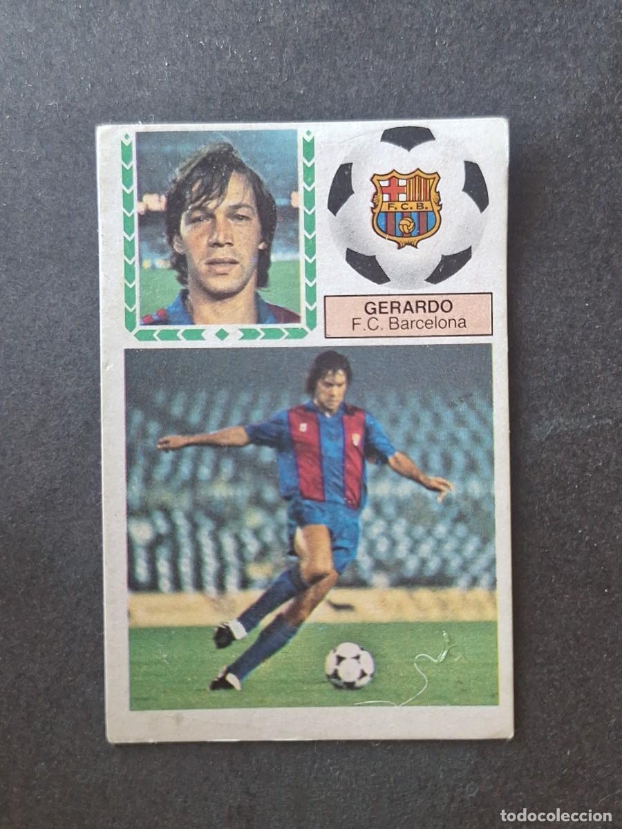 Cromos de f&uacute;tbol: L5 GERARDO F. C. BARCELONA LIGA ESTE 1983 1984 83 84 DESPEGADO RECUPERADO