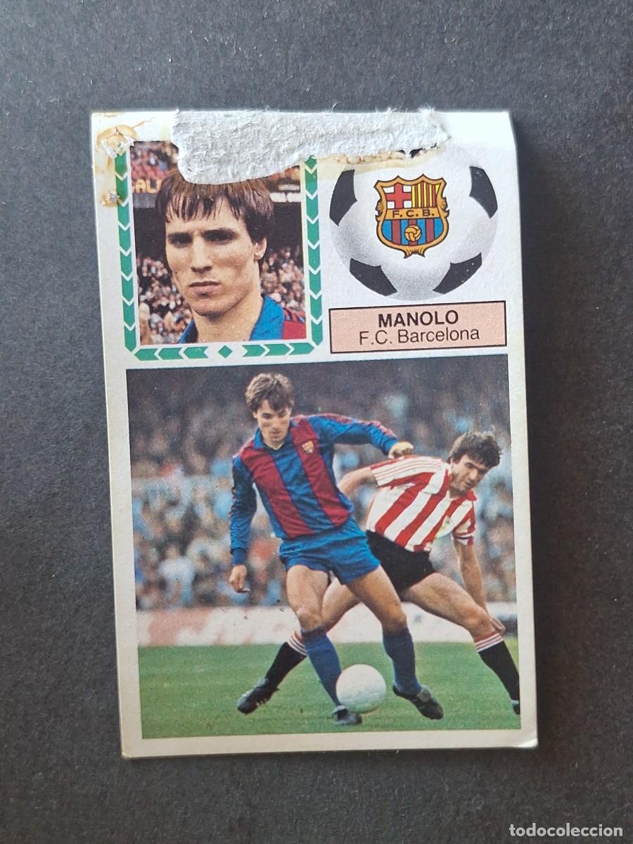Cromos de f&uacute;tbol: L5 MANOLO F. C. BARCELONA LIGA ESTE 1983 1984 83 84 DESPEGADO RECUPERADO