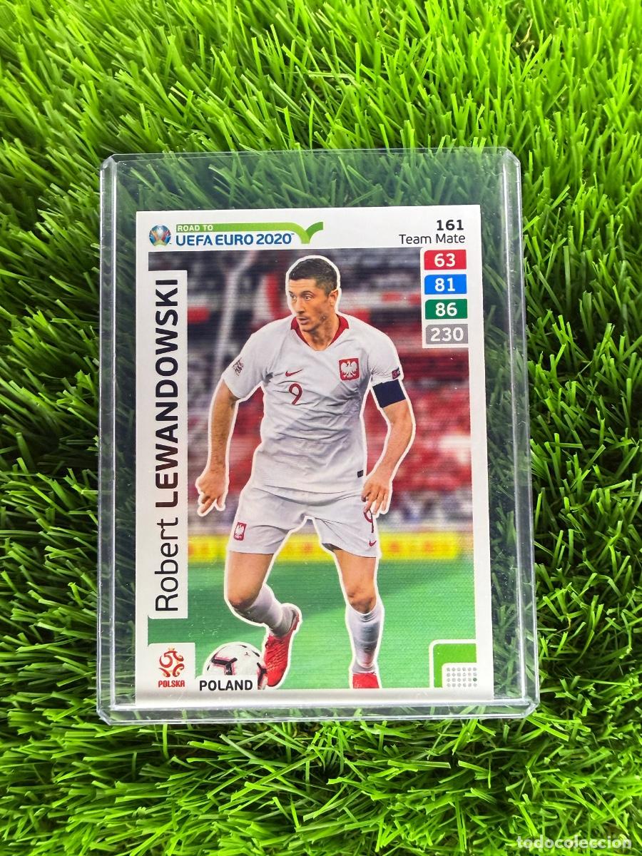 Cromos de f&uacute;tbol: N&ordm; 161 Robert Lewandowski Polonia Adrenalyn XL Road to Euro 2020