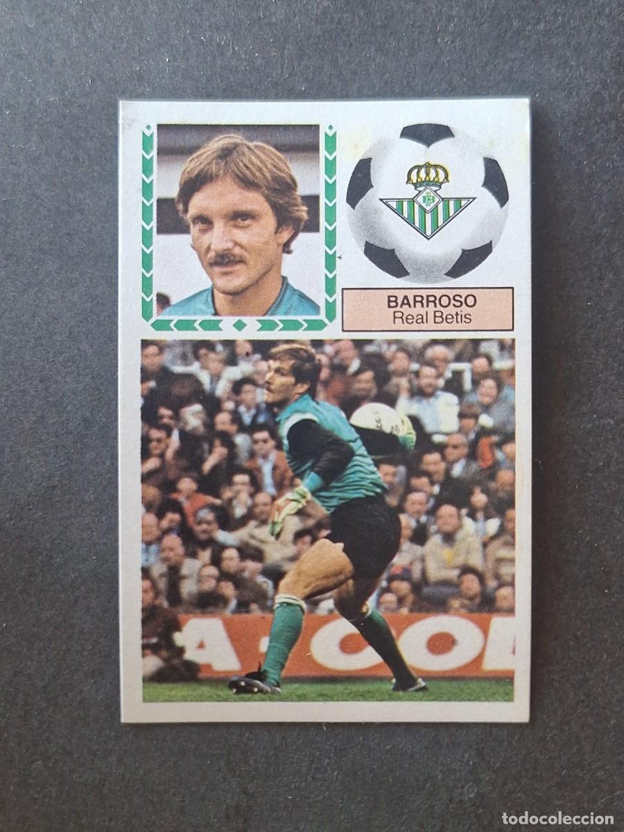 Cromos de f&uacute;tbol: L5 BARROSO REAL BETIS BALOMPIE LIGA ESTE 1983 1984 83 84 DESPEGADO RECUPERADO