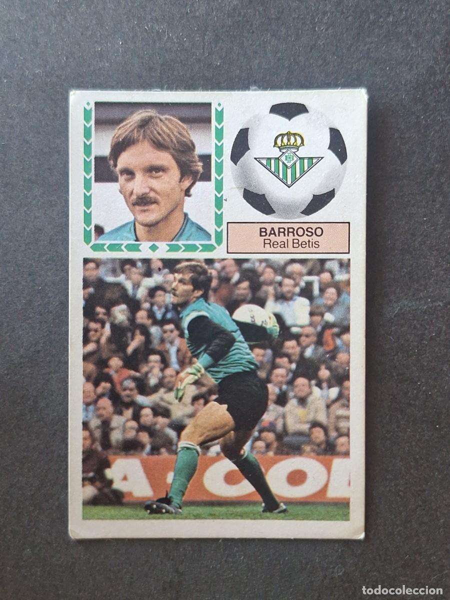 Cromos de f&uacute;tbol: L5 BARROSO REAL BETIS BALOMPIE LIGA ESTE 1983 1984 83 84 DESPEGADO RECUPERADO