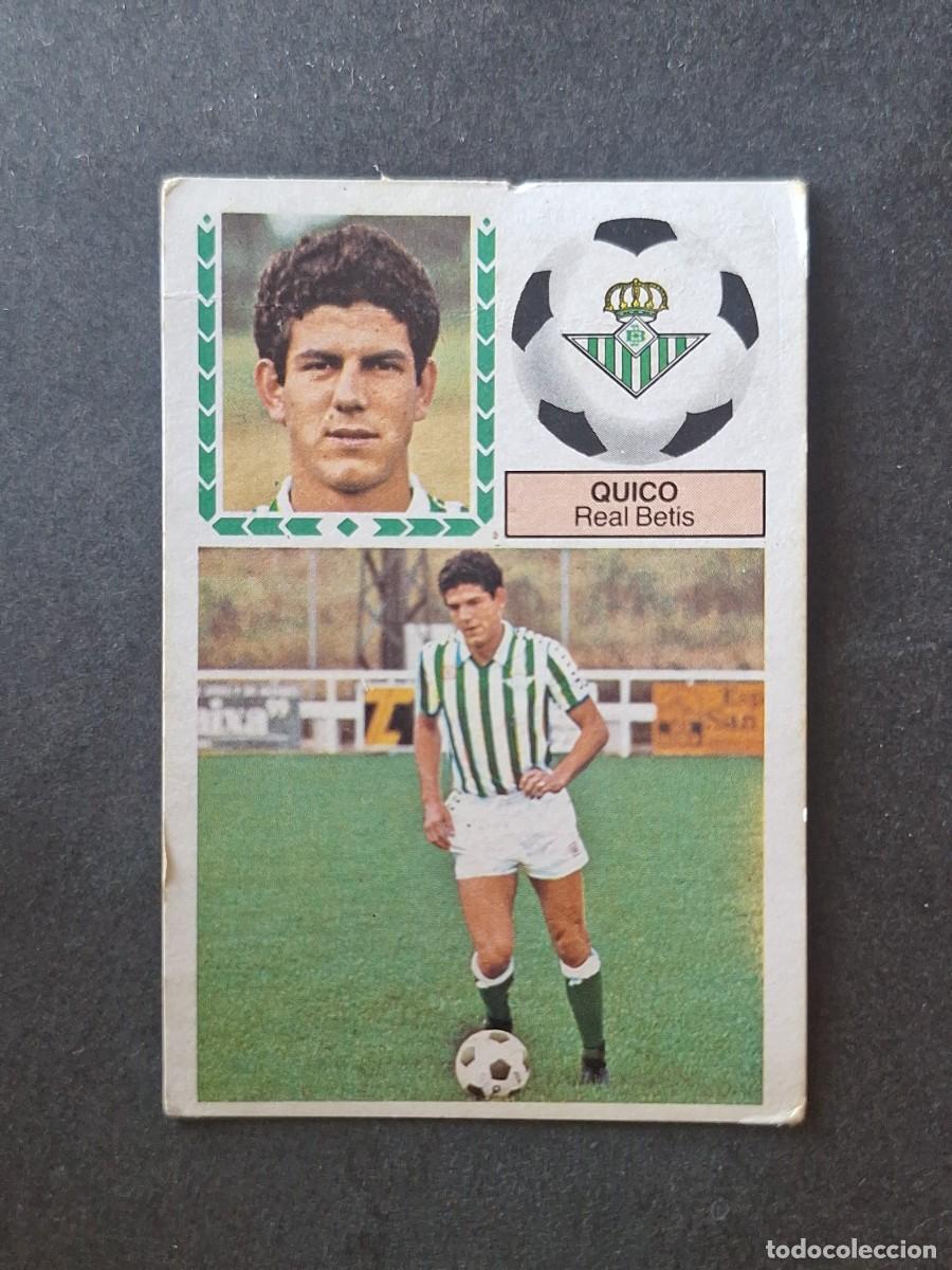 Cromos de f&uacute;tbol: L5 QUICO REAL BETIS BALOMPIE LIGA ESTE 1983 1984 83 84 DESPEGADO RECUPERADO