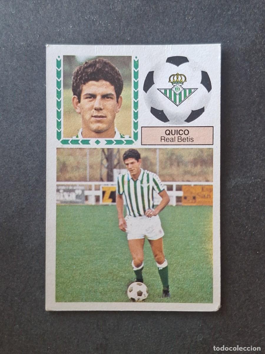 Cromos de f&uacute;tbol: L5 QUICO REAL BETIS BALOMPIE LIGA ESTE 1983 1984 83 84 DESPEGADO RECUPERADO