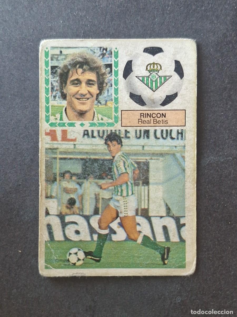 Cromos de f&uacute;tbol: L5 RINCON REAL BETIS BALOMPIE LIGA ESTE 1983 1984 83 84 DESPEGADO RECUPERADO