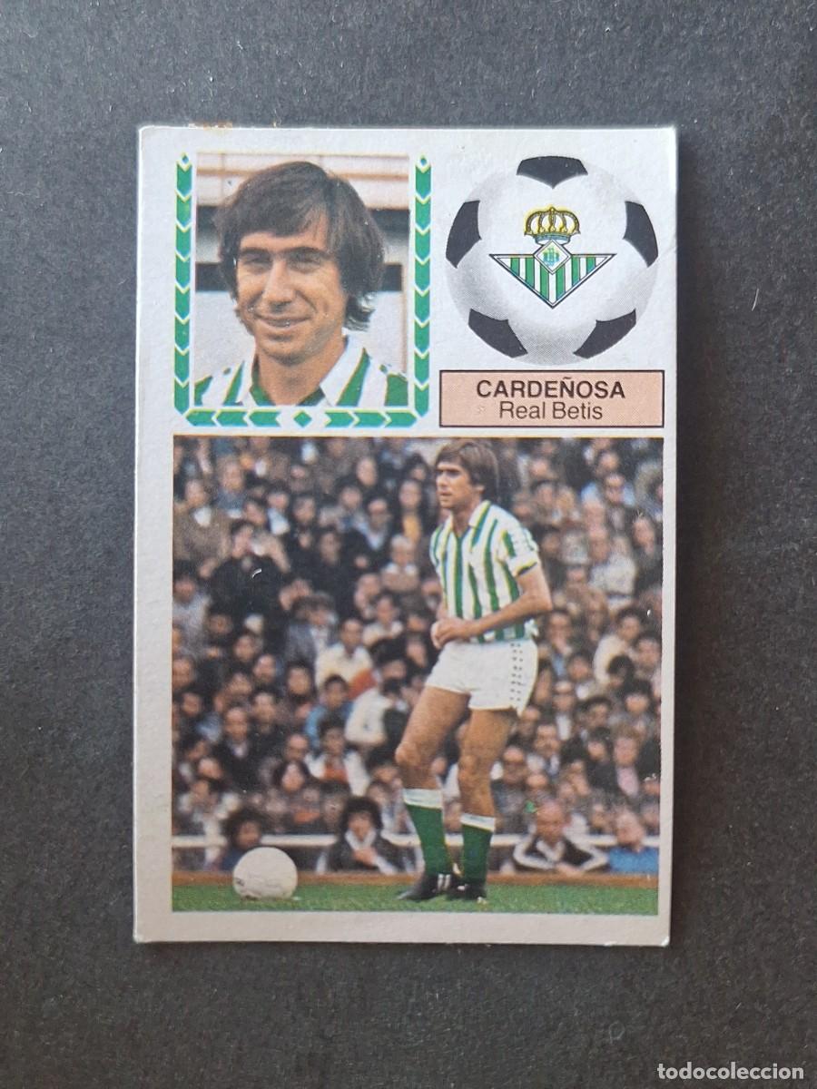 Cromos de f&uacute;tbol: L5 CARDE&Ntilde;OSA REAL BETIS BALOMPIE LIGA ESTE 1983 1984 83 84 DESPEGADO RECUPERADO
