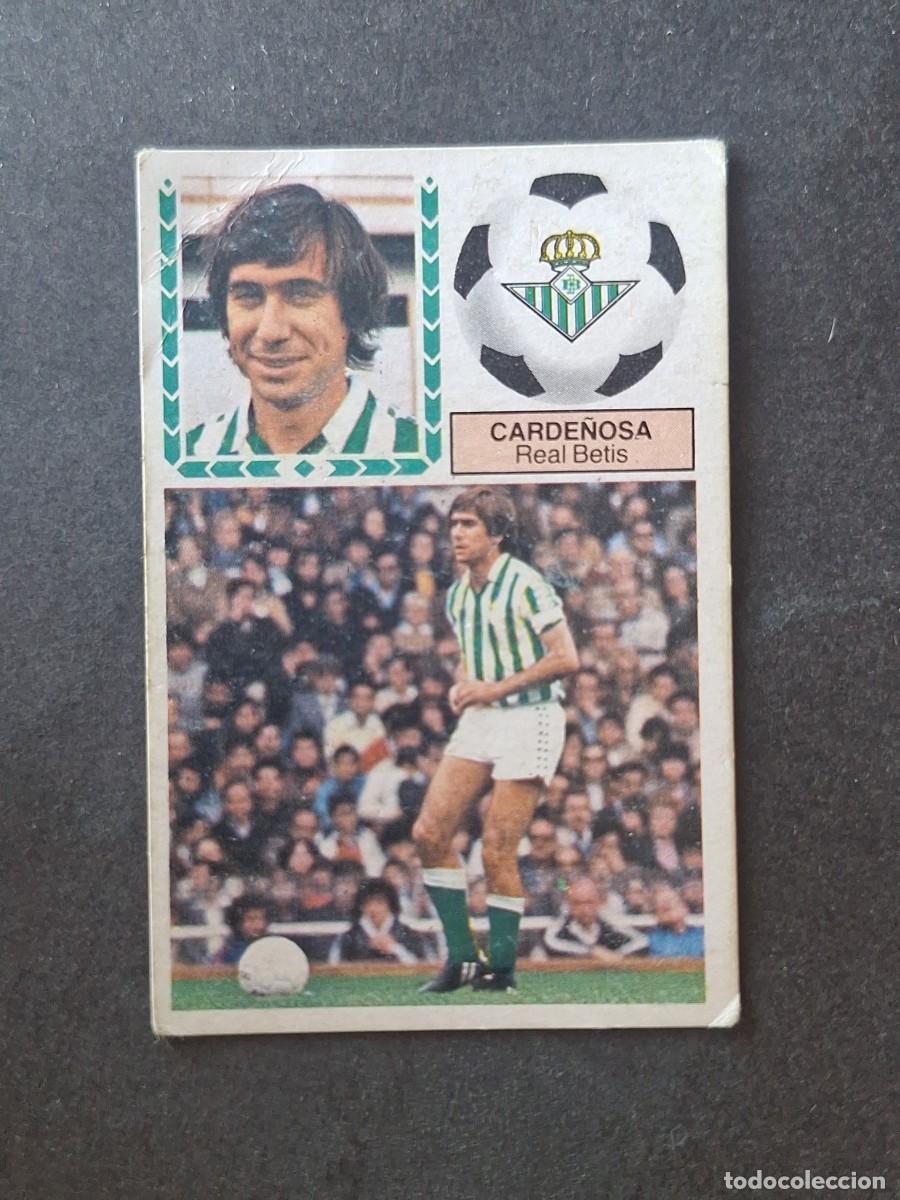 Cromos de f&uacute;tbol: L5 CARDE&Ntilde;OSA REAL BETIS BALOMPIE LIGA ESTE 1983 1984 83 84 DESPEGADO RECUPERADO