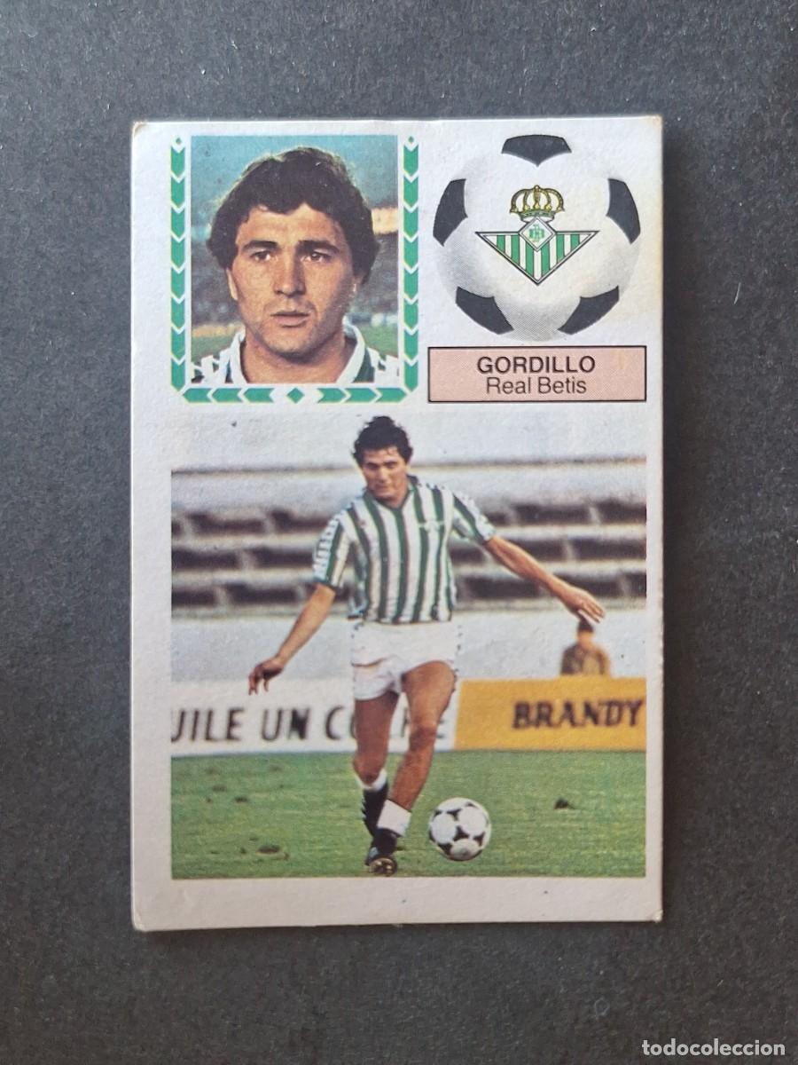 Cromos de f&uacute;tbol: L5 GORDILLO REAL BETIS BALOMPIE LIGA ESTE 1983 1984 83 84 DESPEGADO RECUPERADO