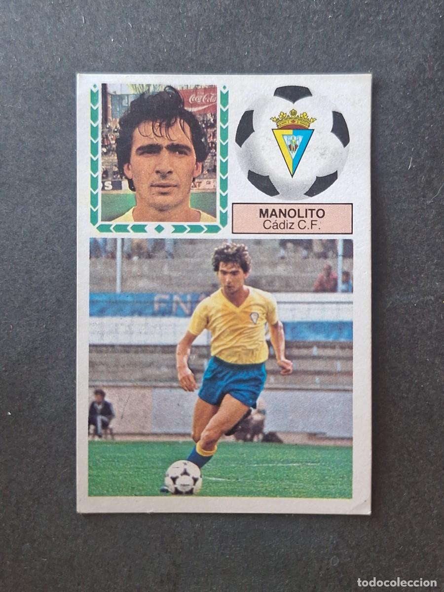 Cromos de f&uacute;tbol: L5 MANOLITO CADIZ C. F. LIGA ESTE 1983 1984 83 84 DESPEGADO RECUPERADO