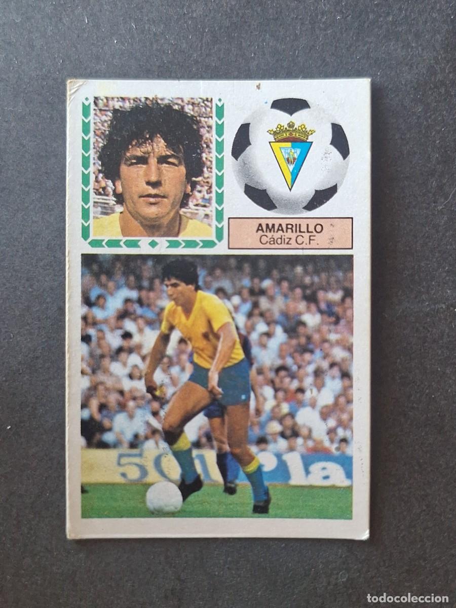 Cromos de f&uacute;tbol: L5 AMARILLO CADIZ C. F. LIGA ESTE 1983 1984 83 84 DESPEGADO RECUPERADO