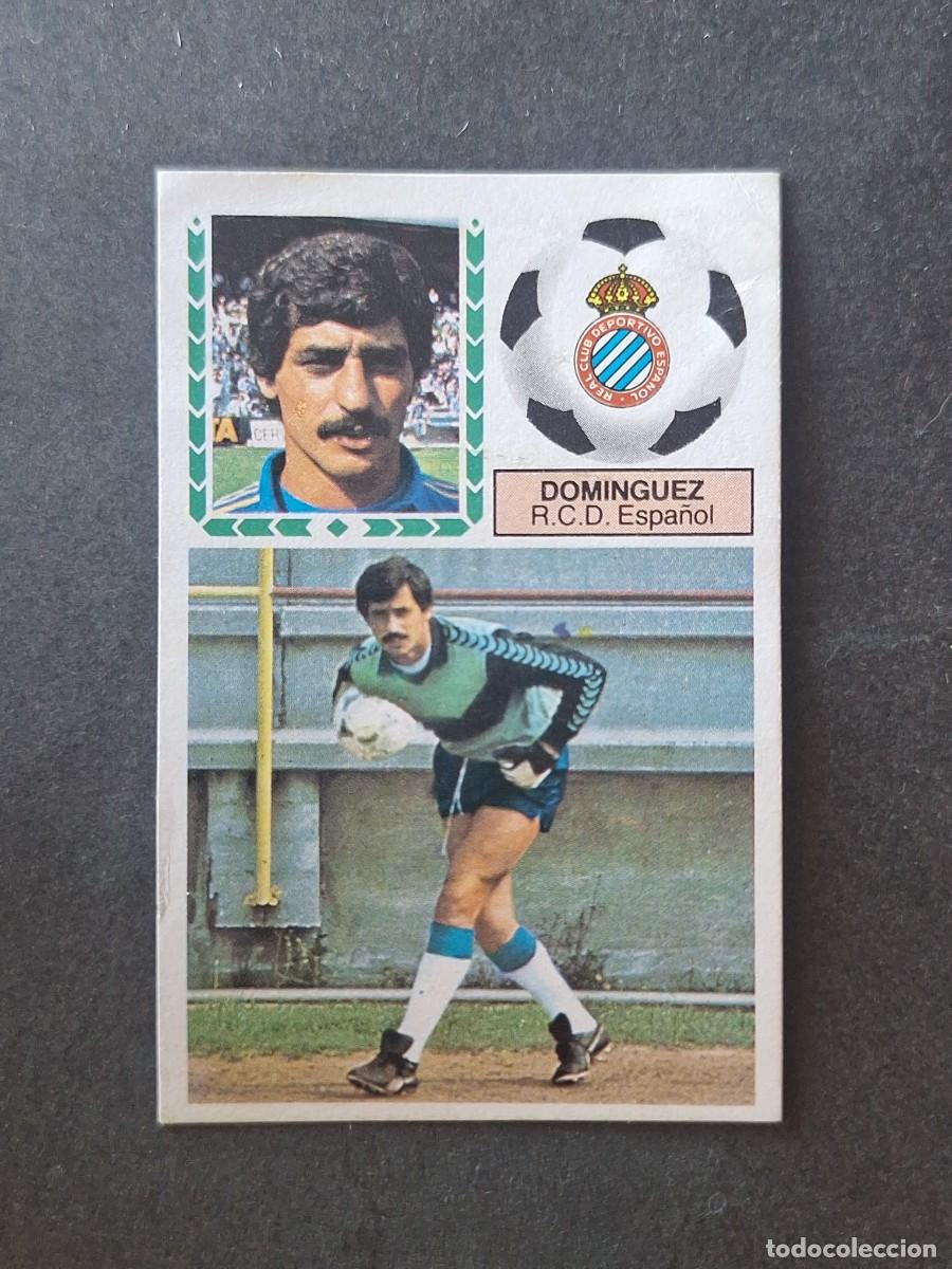 Cromos de f&uacute;tbol: L5 DOMINGUEZ R. C. D. ESPA&Ntilde;OL LIGA ESTE 1983 1984 83 84 DESPEGADO RECUPERADO