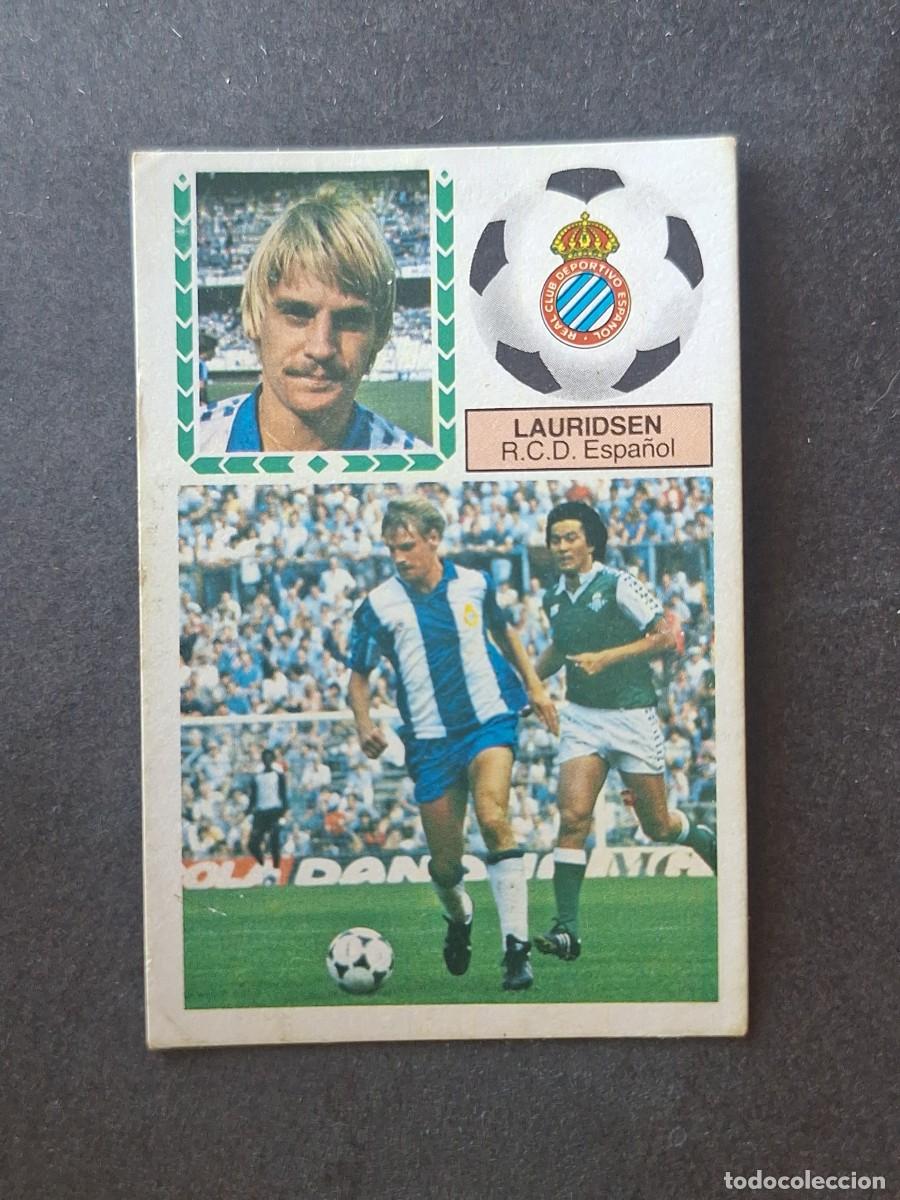 Cromos de f&uacute;tbol: L5 LAURIDSEN R. C. D. ESPA&Ntilde;OL LIGA ESTE 1983 1984 83 84 DESPEGADO RECUPERADO