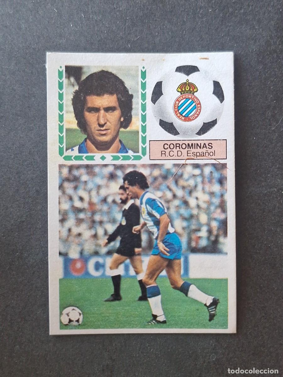 Cromos de f&uacute;tbol: L5 COROMINAS R. C. D. ESPA&Ntilde;OL LIGA ESTE 1983 1984 83 84 DESPEGADO RECUPERADO