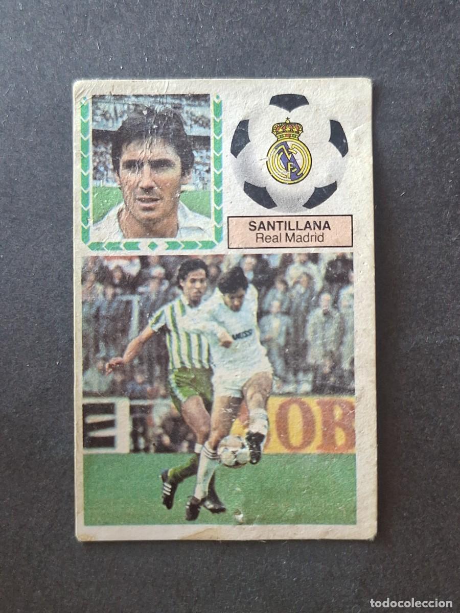 Cromos de f&uacute;tbol: L5 SANTILLANA REAL MADRID LIGA ESTE 1983 1984 83 84 DESPEGADO RECUPERADO