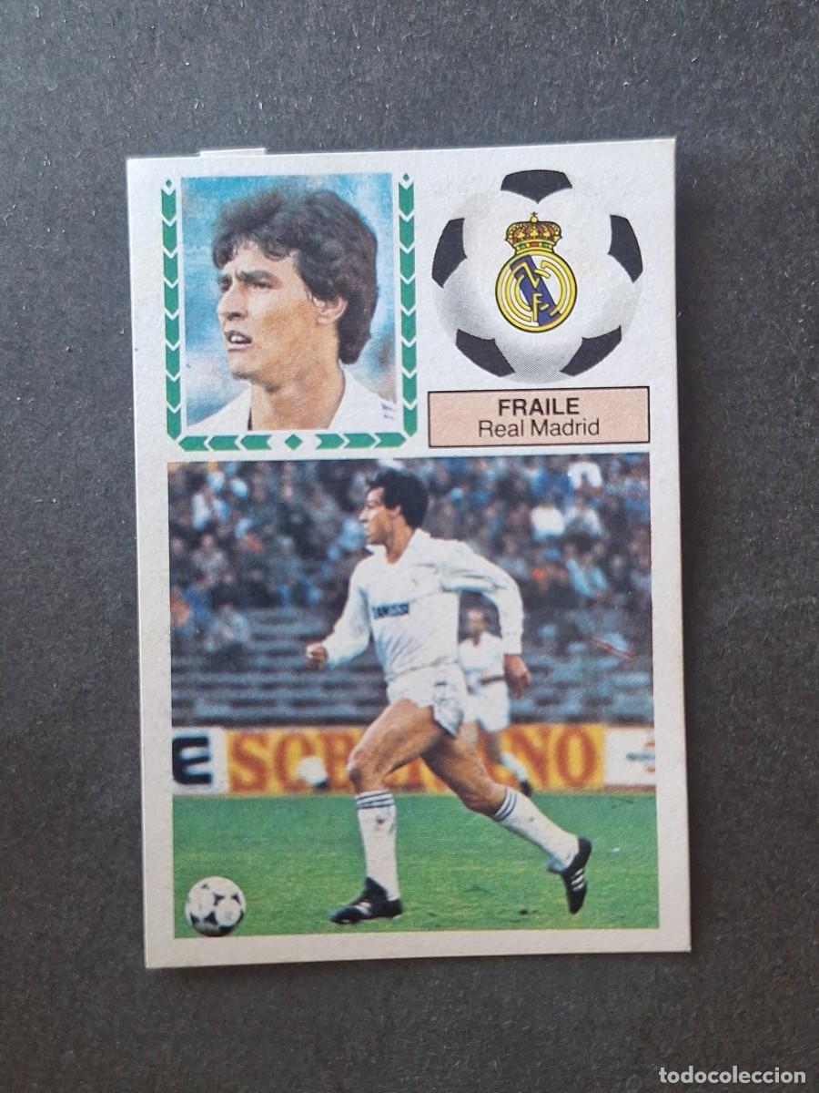 Cromos de f&uacute;tbol: L5 FRAILE REAL MADRID LIGA ESTE 1983 1984 83 84 DESPEGADO RECUPERADO
