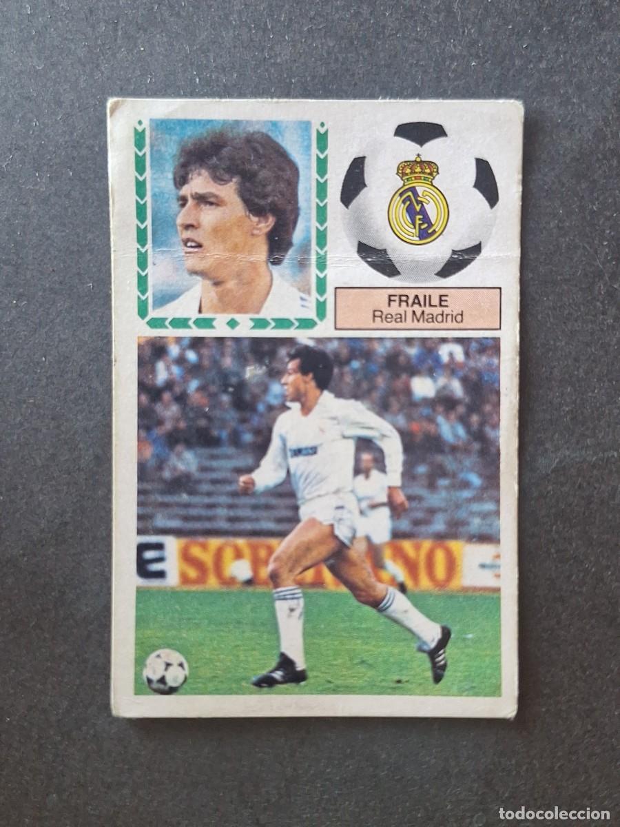 Cromos de f&uacute;tbol: L5 FRAILE REAL MADRID LIGA ESTE 1983 1984 83 84 DESPEGADO RECUPERADO