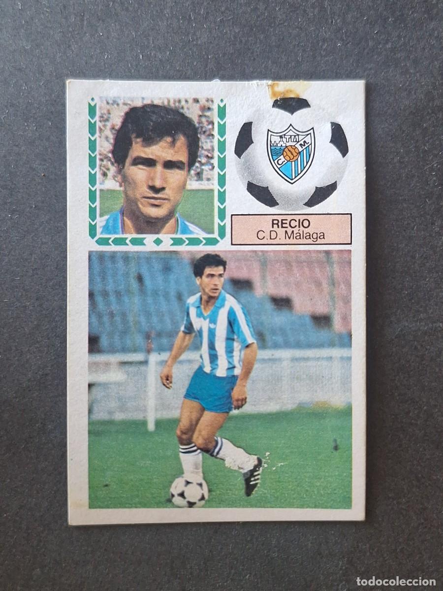 Cromos de f&uacute;tbol: L5 RECIO C. D. MALAGA LIGA ESTE 1983 1984 83 84 DESPEGADO RECUPERADO