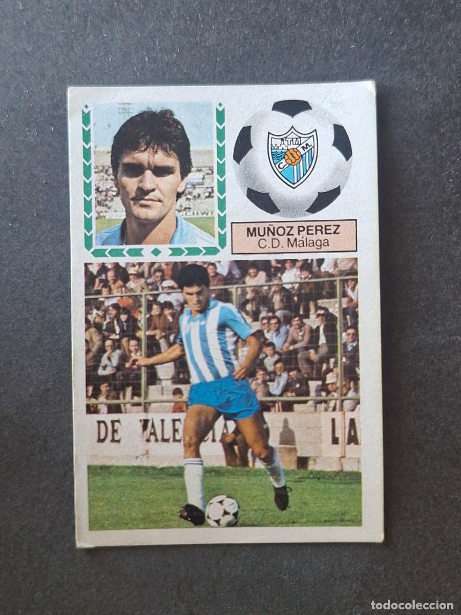 Cromos de f&uacute;tbol: L5 MU&Ntilde;OZ PEREZ C. D. MALAGA LIGA ESTE 1983 1984 83 84 DESPEGADO RECUPERADO