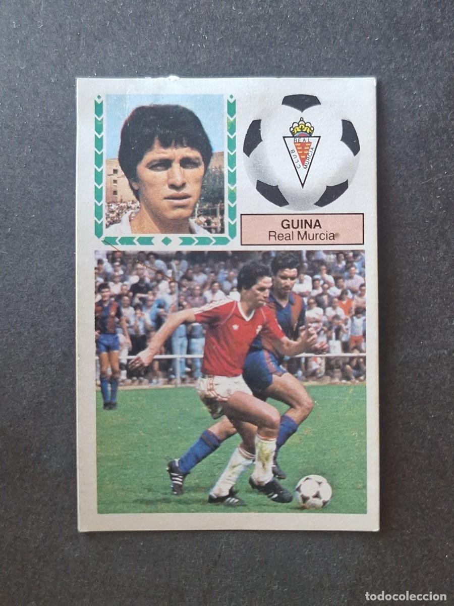 Cromos de f&uacute;tbol: L5 GUINA REAL MURCIA C. F. LIGA ESTE 1983 1984 83 84 DESPEGADO RECUPERADO
