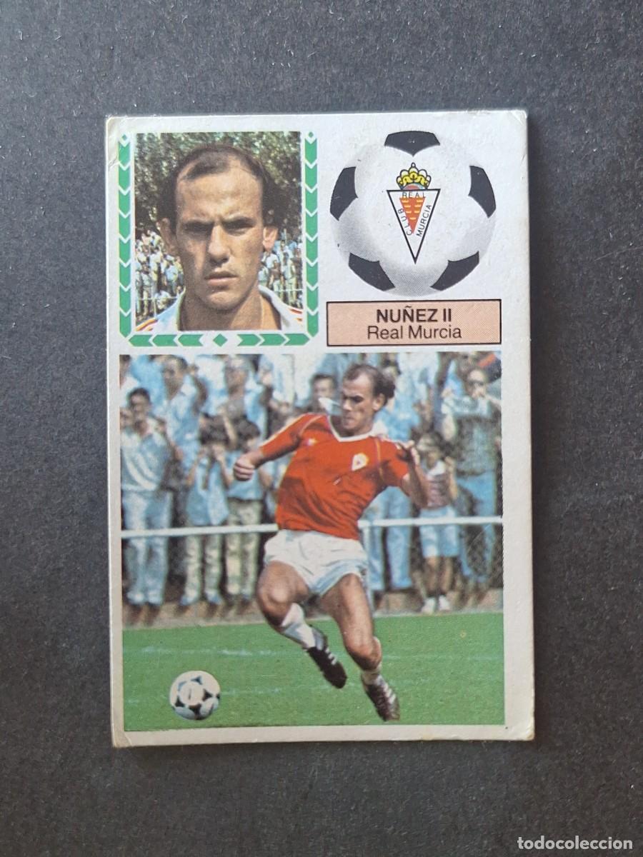 Cromos de f&uacute;tbol: L5 NU&Ntilde;EZ II REAL MURCIA C. F. LIGA ESTE 1983 1984 83 84 DESPEGADO RECUPERADO