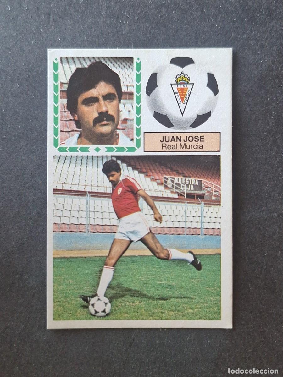 Cromos de f&uacute;tbol: L5 JUAN JOSE REAL MURCIA C. F. LIGA ESTE 1983 1984 83 84 DESPEGADO RECUPERADO