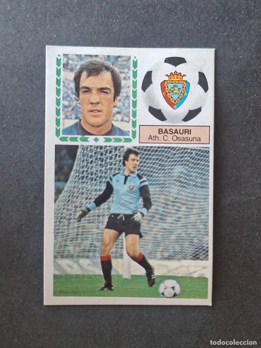 Cromos de f&uacute;tbol: L5 BASAURI C. A. OSASUNA LIGA ESTE 1983 1984 83 84 DESPEGADO RECUPERADO