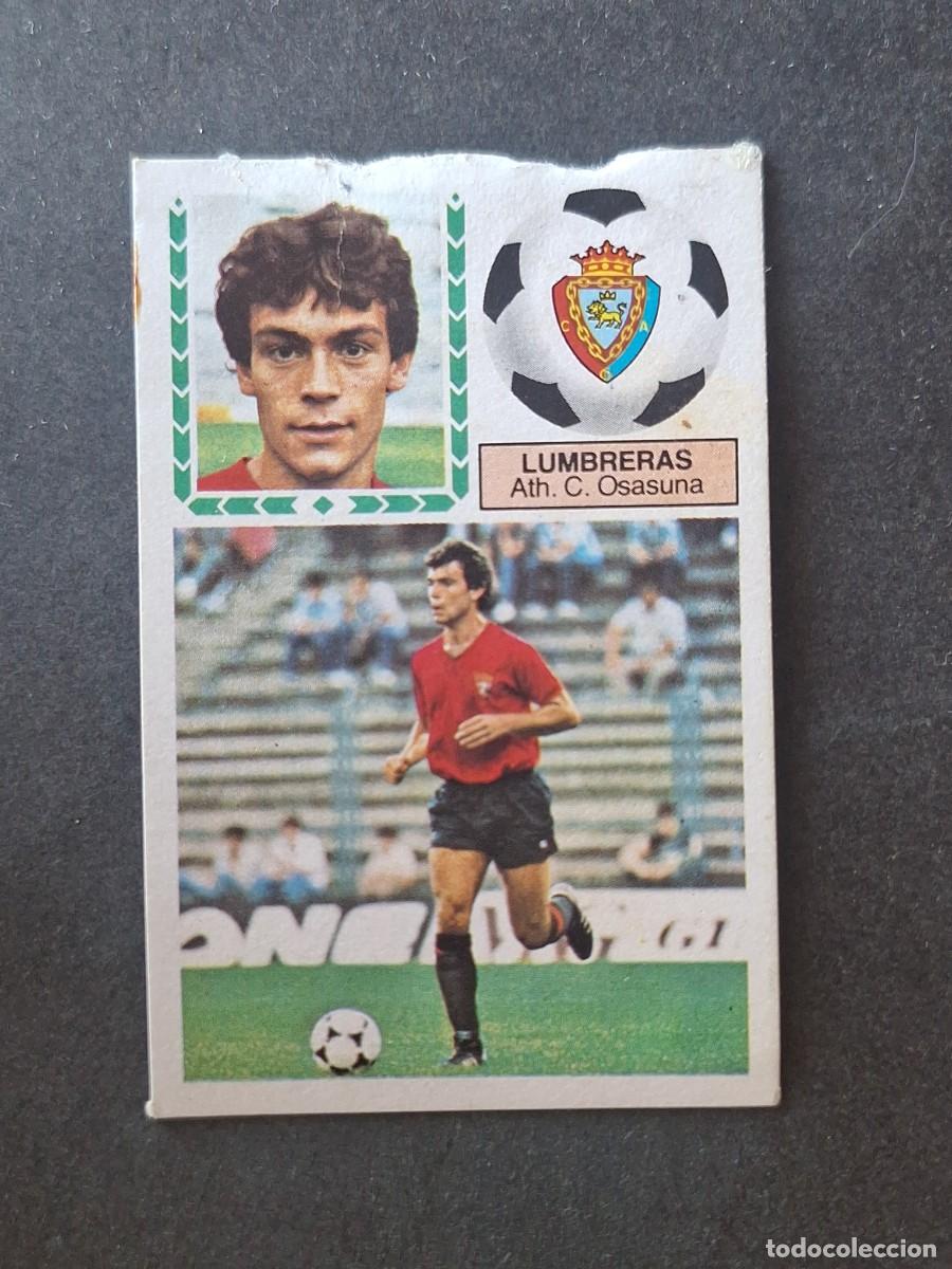Cromos de f&uacute;tbol: L5 LUMBRERAS C. A. OSASUNA LIGA ESTE 1983 1984 83 84 DESPEGADO RECUPERADO
