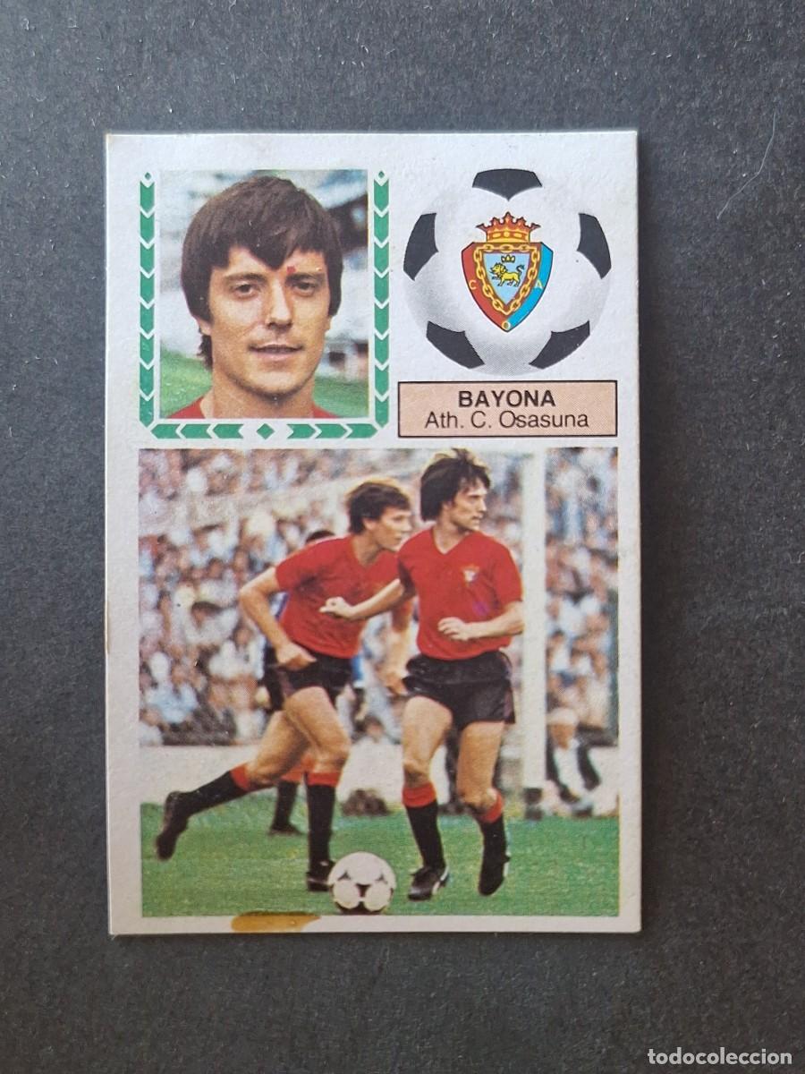 Cromos de f&uacute;tbol: L5 BAYONA C. A. OSASUNA LIGA ESTE 1983 1984 83 84 DESPEGADO RECUPERADO