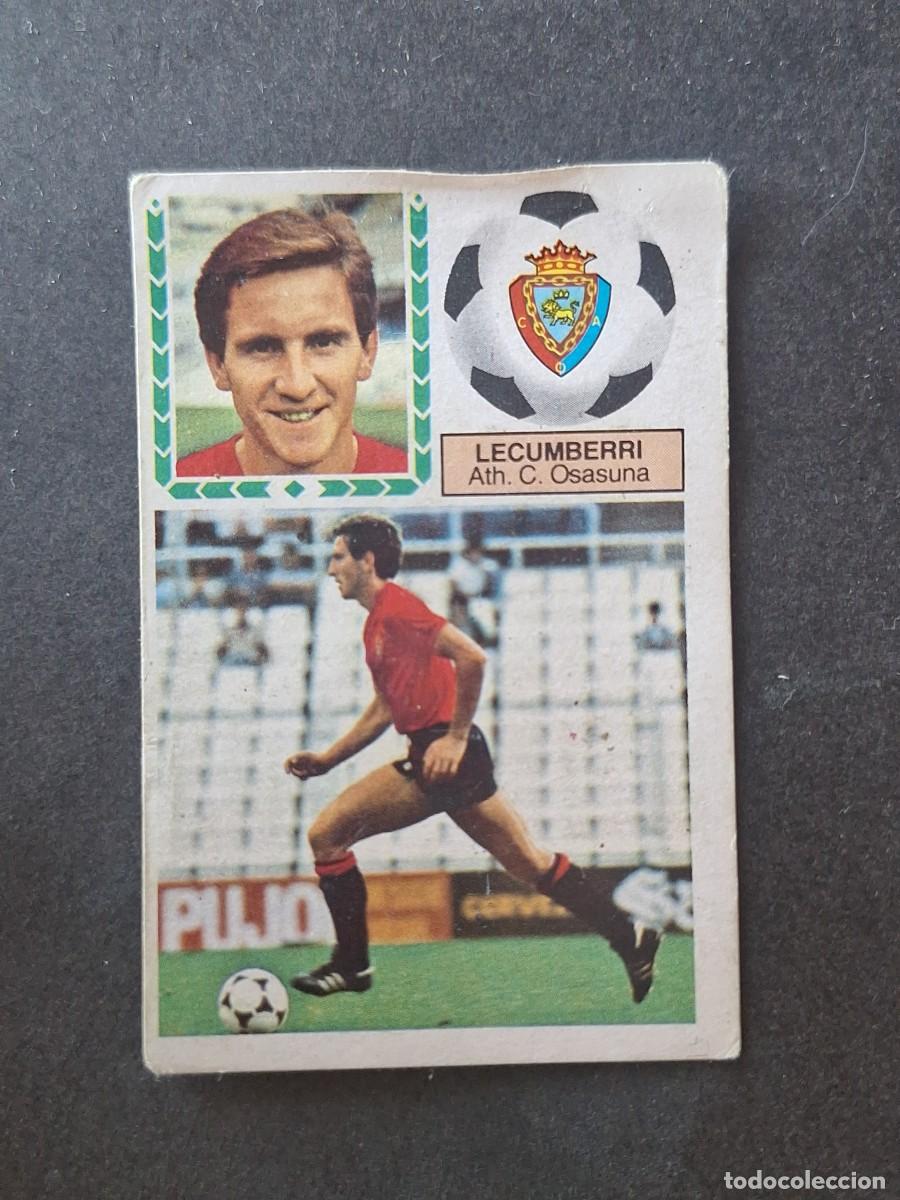 Cromos de f&uacute;tbol: L5 LECUMBERRI C. A. OSASUNA LIGA ESTE 1983 1984 83 84 DESPEGADO RECUPERADO