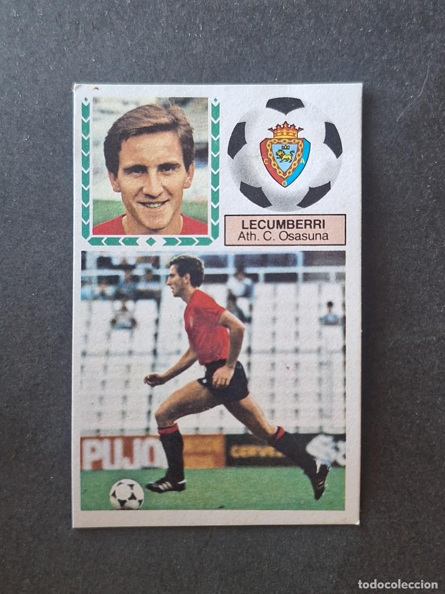 Cromos de f&uacute;tbol: L5 LECUMBERRI C. A. OSASUNA LIGA ESTE 1983 1984 83 84 DESPEGADO RECUPERADO
