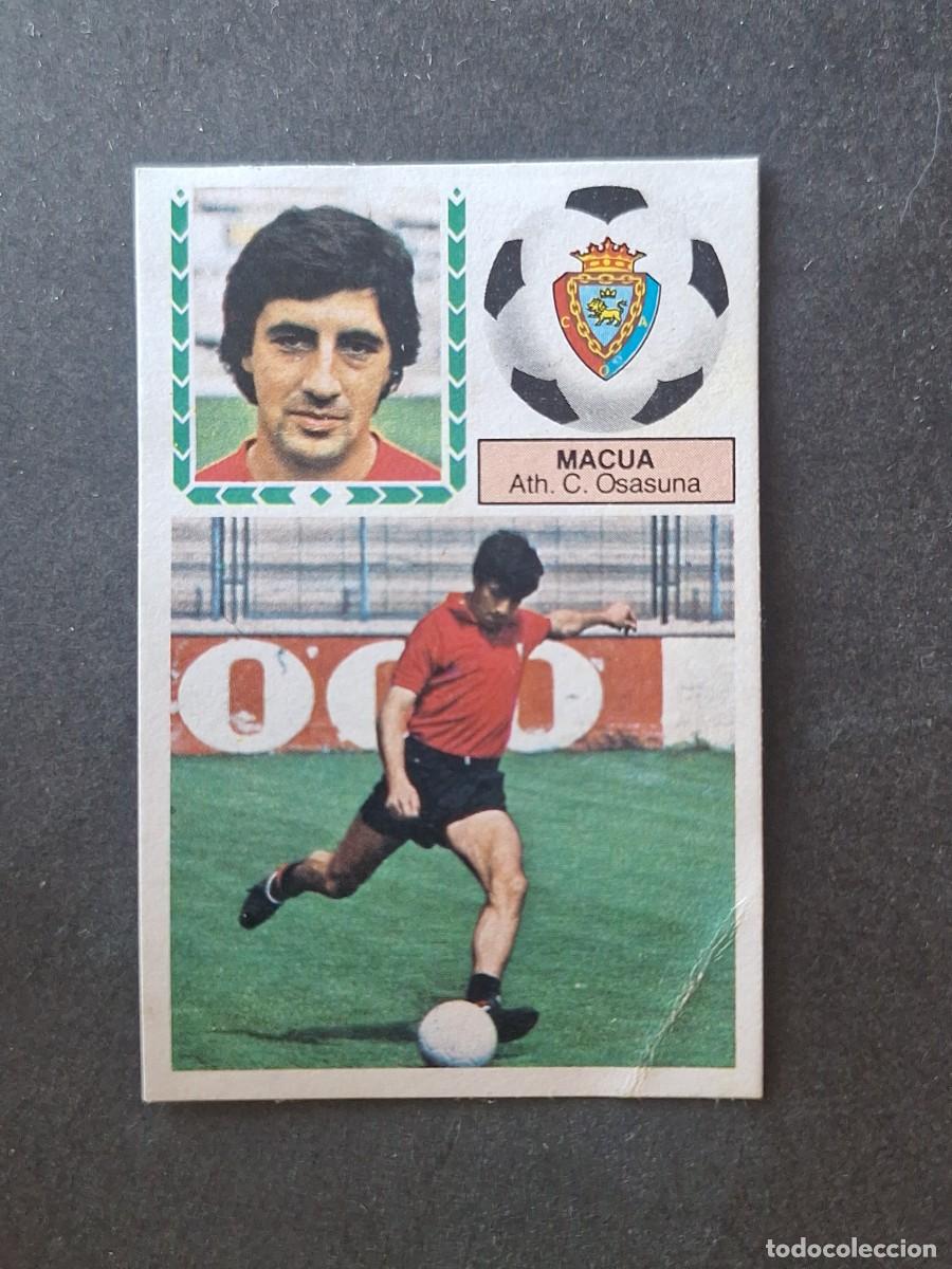 Cromos de f&uacute;tbol: L5 MACUA C. A. OSASUNA LIGA ESTE 1983 1984 83 84 DESPEGADO RECUPERADO