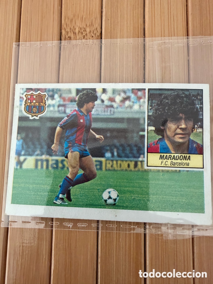 Cromos de f&uacute;tbol: Cromo Maradona 84-85