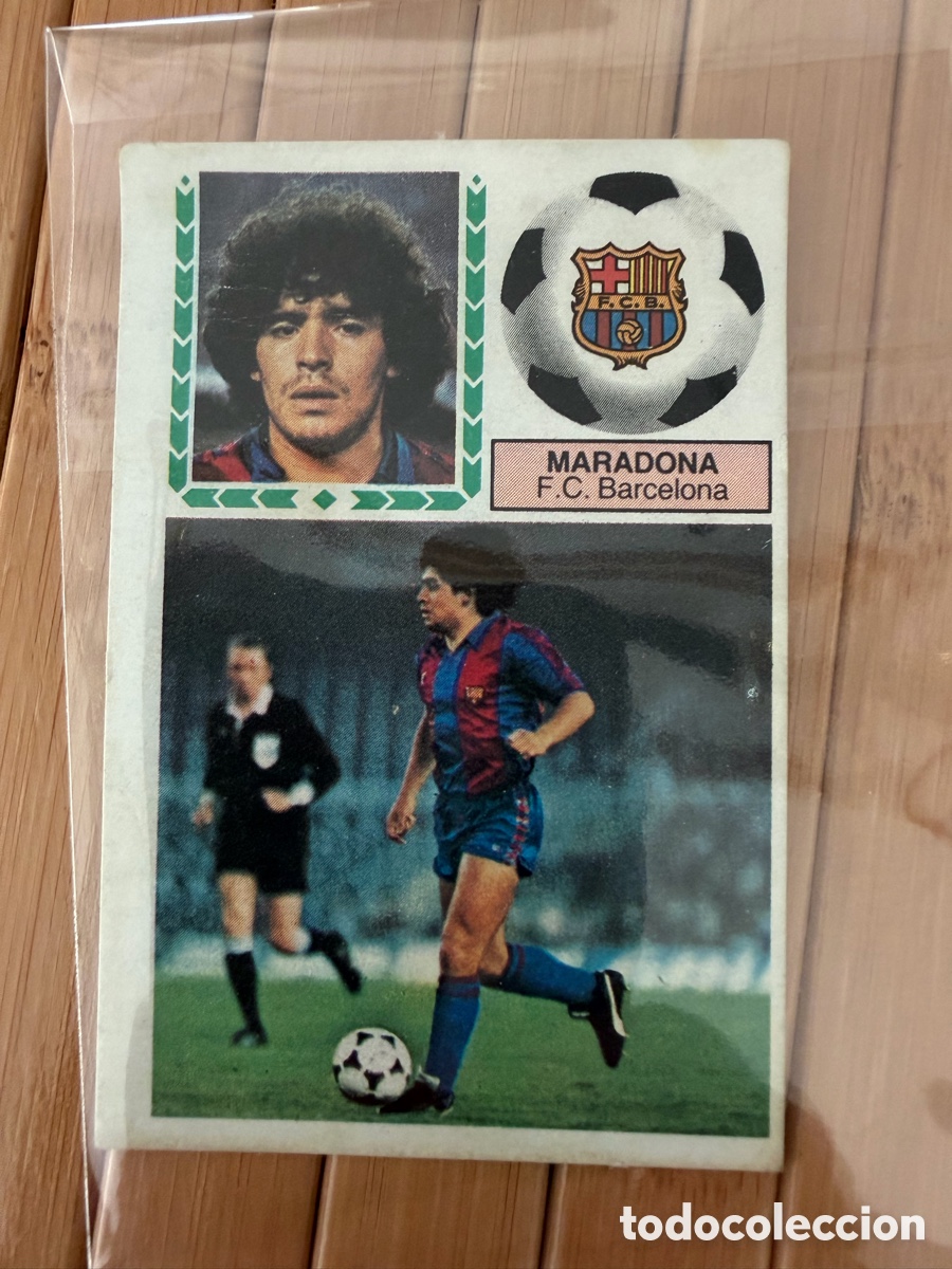 Cromos de f&uacute;tbol: Cromo Maradona 83-84