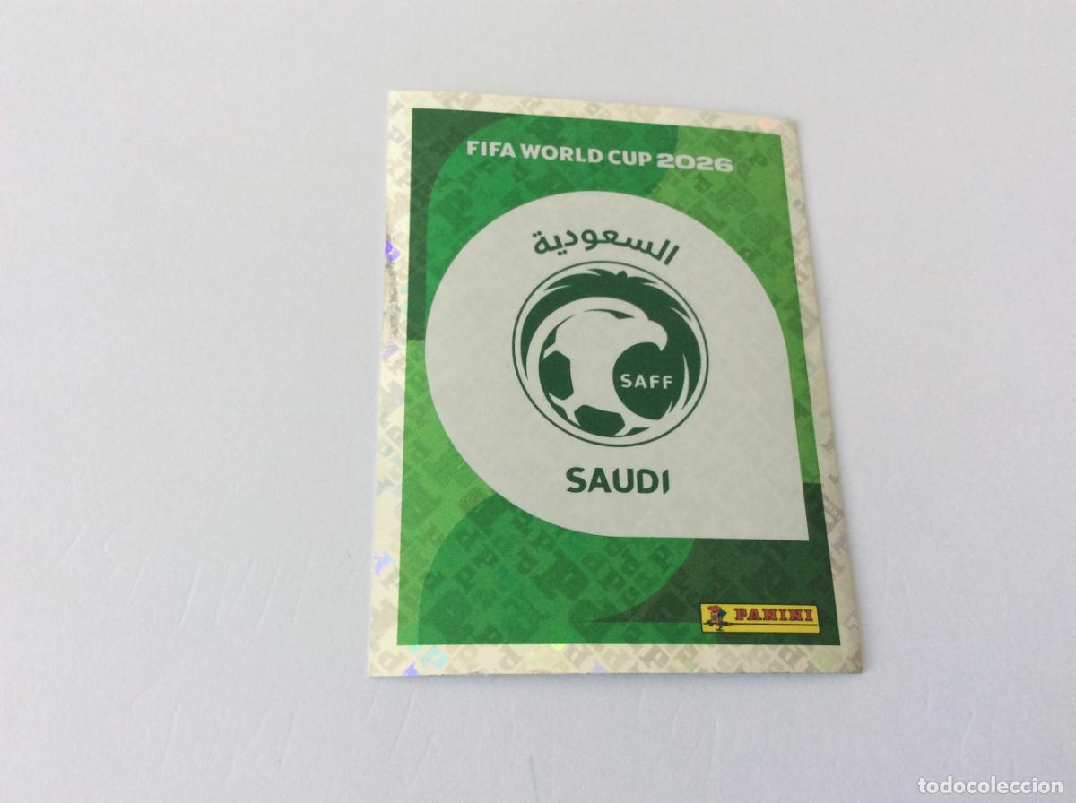 Cromos de f&uacute;tbol: KSA1 KSA 1 Escudo Arabia Saud&iacute; Sticker Cromo FIFA World Cup 2026 26 Panini Mundial