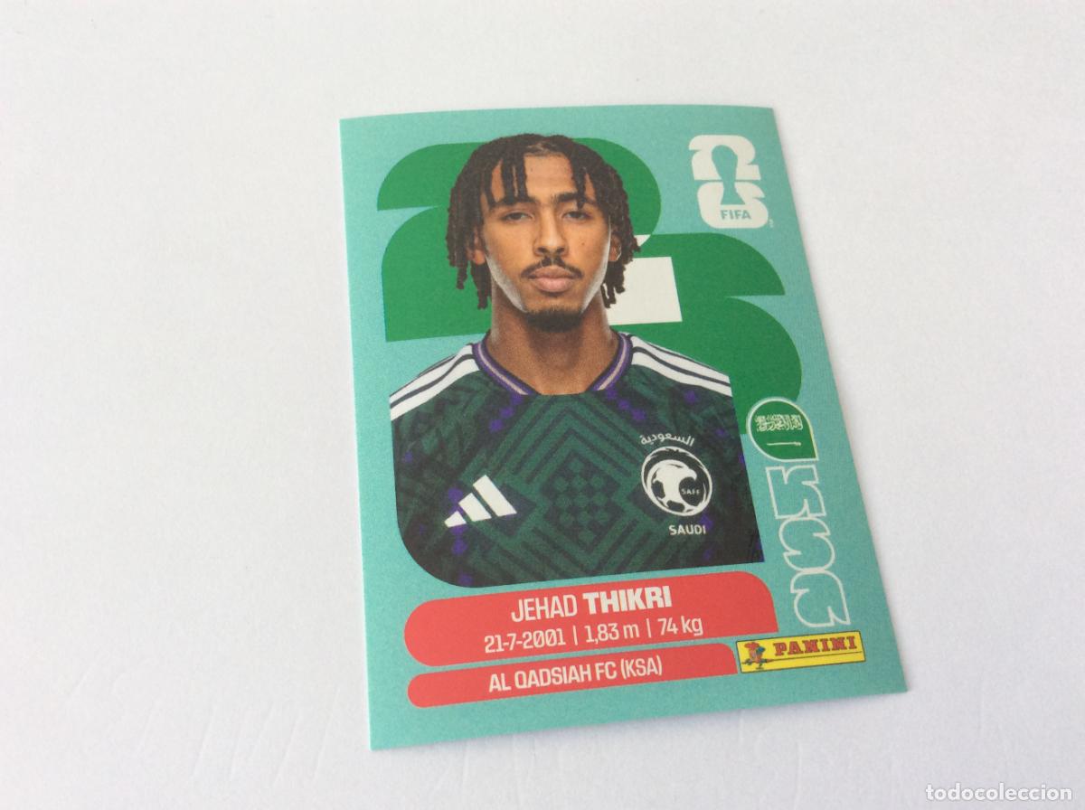 Cromos de f&uacute;tbol: KSA6 KSA 6 Jihad Thakri Arabia Saud&iacute; Sticker Cromo FIFA World Cup 2026 26 Panini Mundial