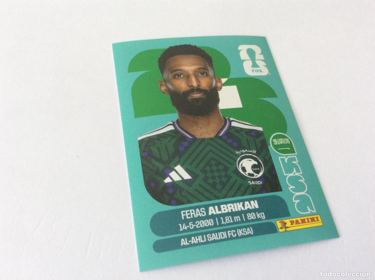 Cromos de f&uacute;tbol: KSA18 KSA 18 Feras Akbrikan Arabia Saud&iacute; Sticker Cromo FIFA World Cup 2026 26 Panini Mundial