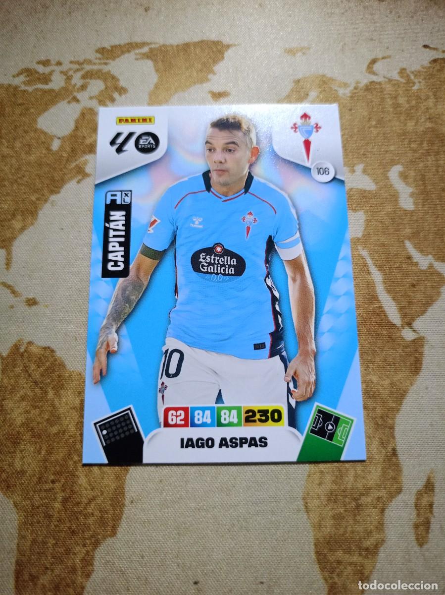 Cromos de f&uacute;tbol: Celta 106 IAGO ASPAS Adrenalyn 2025-26