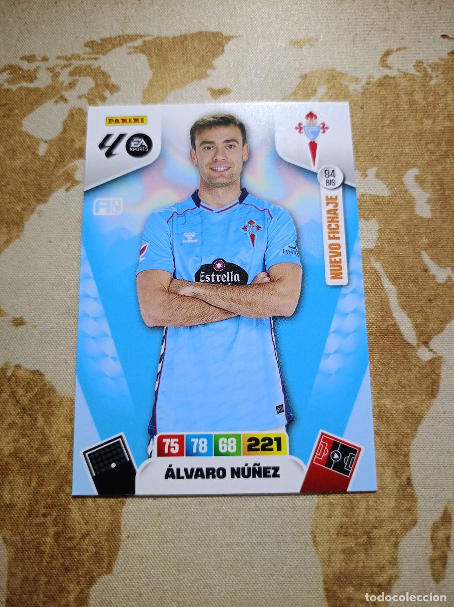 Cromos de f&uacute;tbol: Celta 94 bis &Aacute;LVARO N&Uacute;&Ntilde;EZ Adrenalyn 2025-26