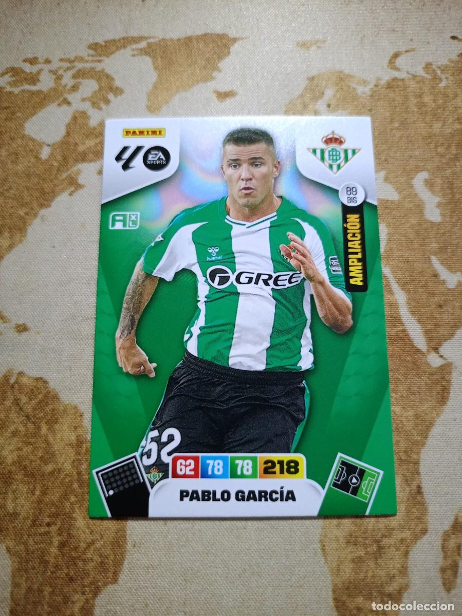 Cromos de f&uacute;tbol: Betis 89 bis PABLO GARC&Iacute;A Adrenalyn 2025-26