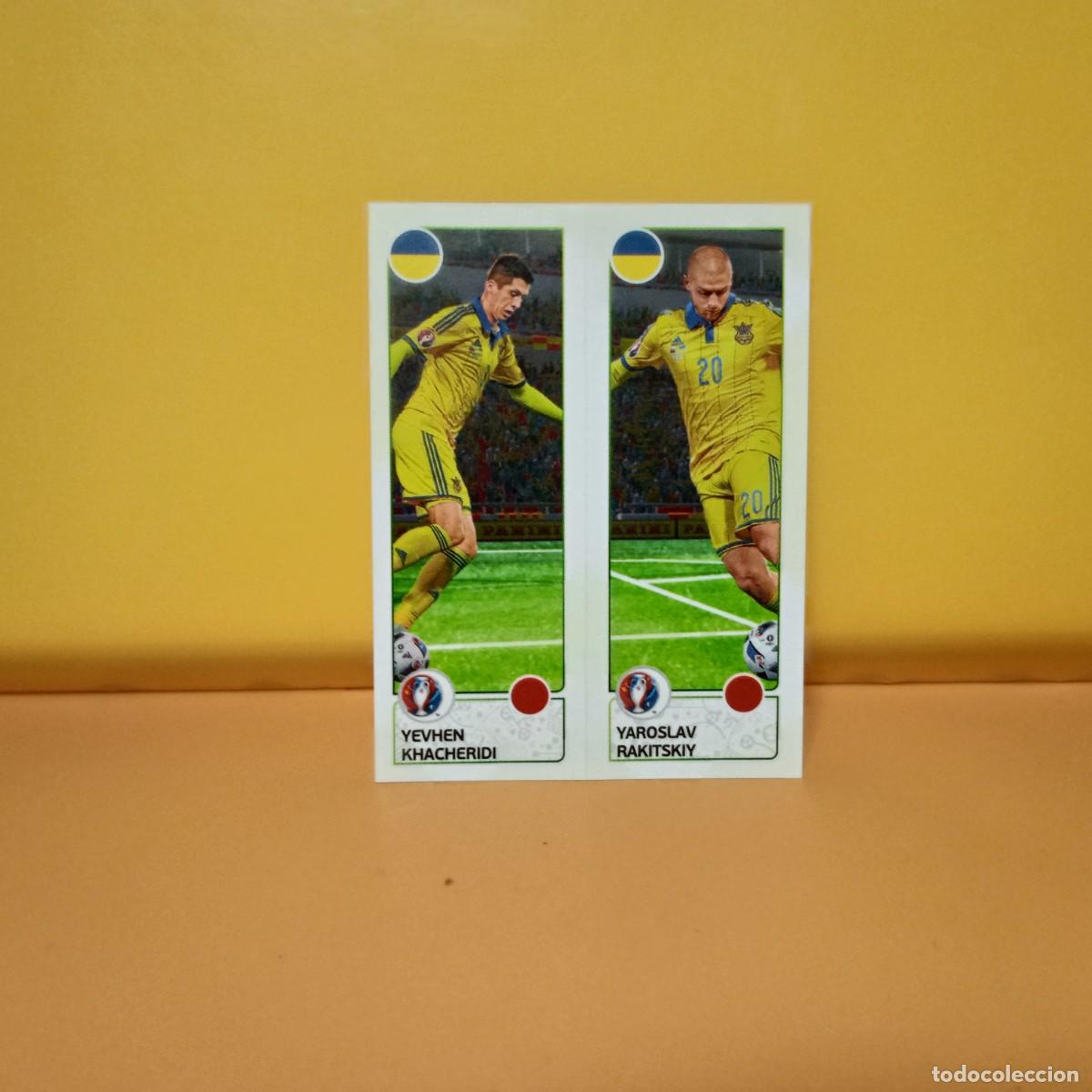 Cromos de f&uacute;tbol: PANINI EURO 2016 FRANCE; EUROCOPA FRANCIA: UCRANIA YEVHEN/YAROSLAV 269 A/ B