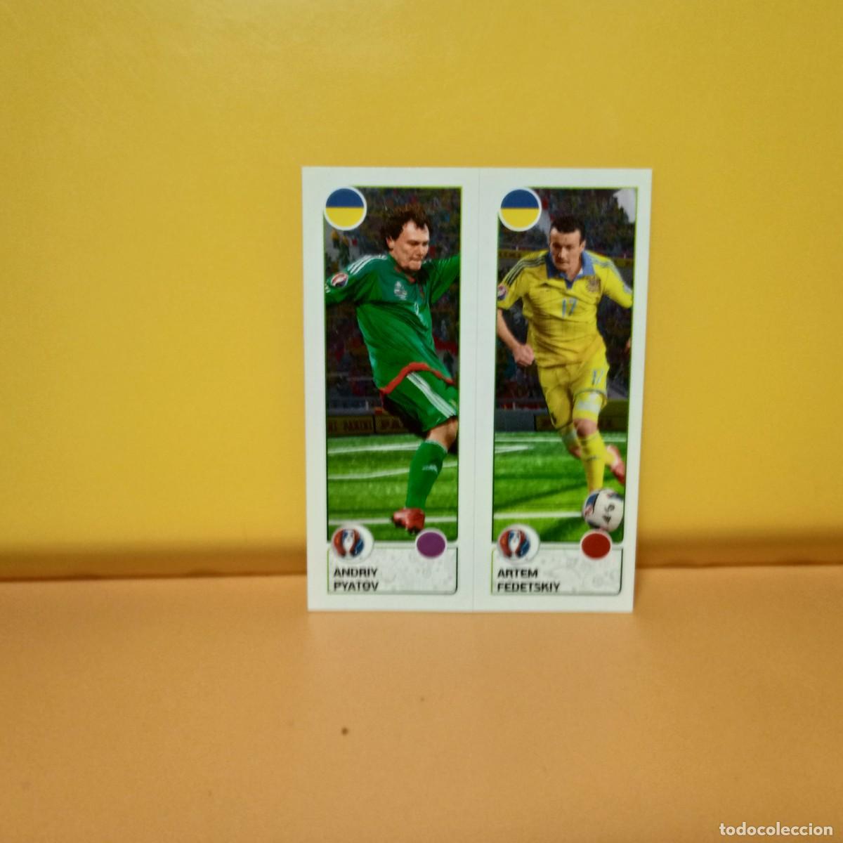 Cromos de f&uacute;tbol: PANINI EURO 2016 FRANCE; EUROCOPA FRANCIA: UCRANIA ANDRIY/ARTEM 268 A/B