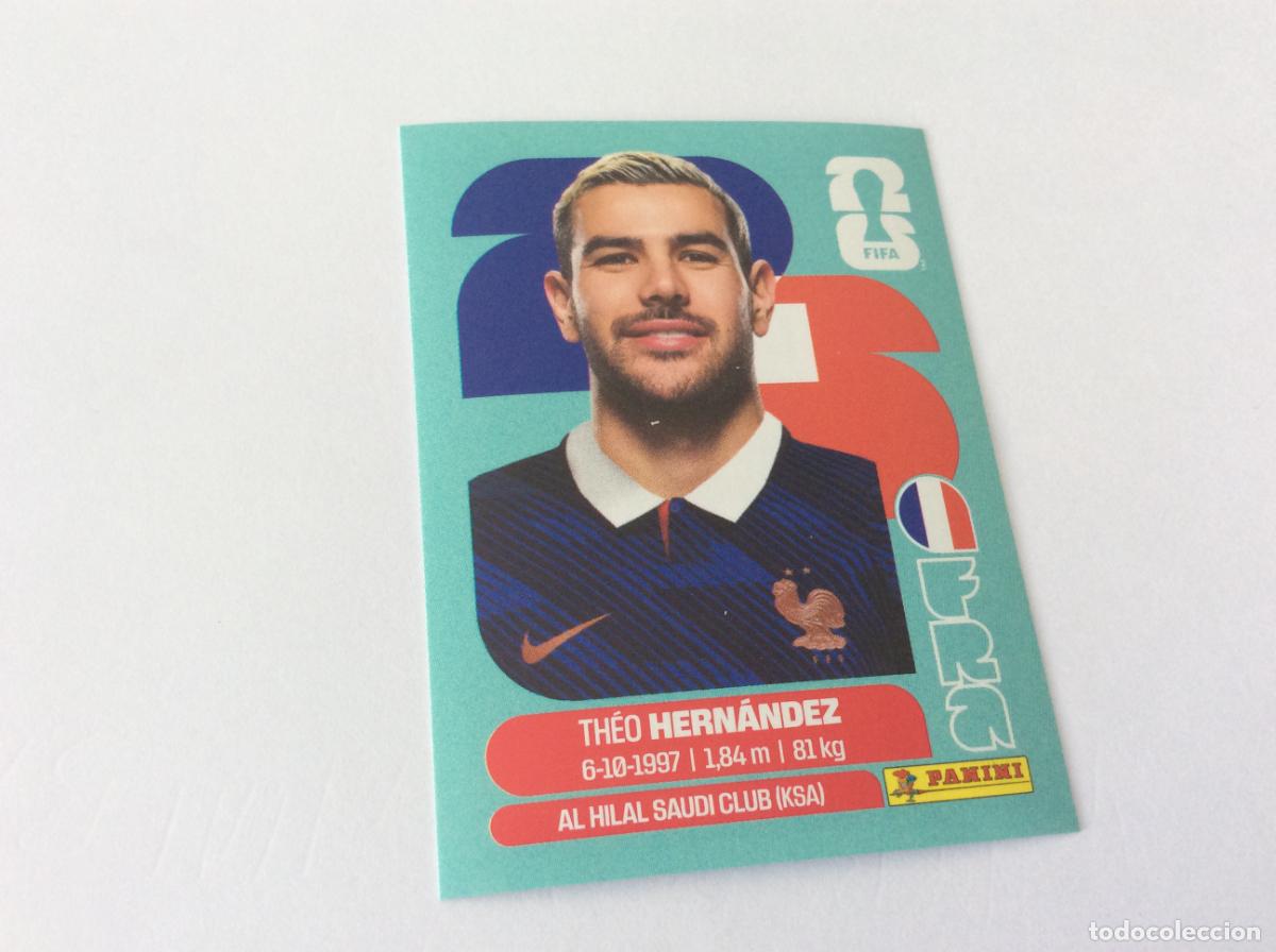 Cromos de f&uacute;tbol: FRA3 FRA 3 Theo Hernandez Francia Sticker Cromo FIFA World Cup 2026 26 Panini Mundial