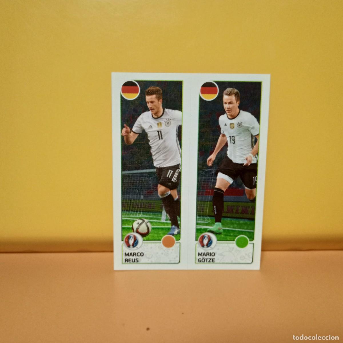 Cromos de f&uacute;tbol: PANINI EURO 2016 FRANCE; EUROCOPA FRANCIA: ALEMANIA REUS/G&Ouml;TZE 266 A/B