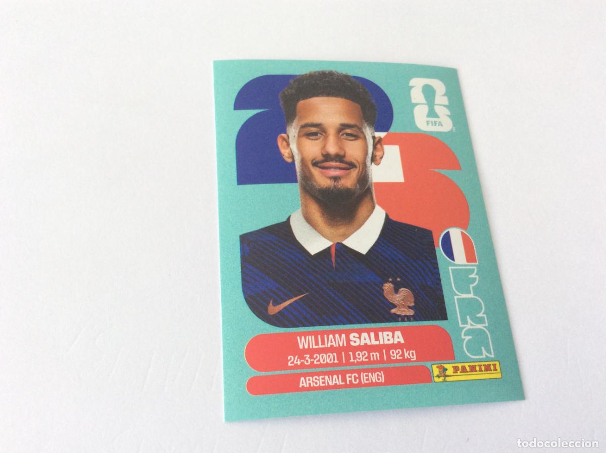 Cromos de f&uacute;tbol: FRA4 FRA 4 William Saliba Francia Sticker Cromo FIFA World Cup 2026 26 Panini Mundial