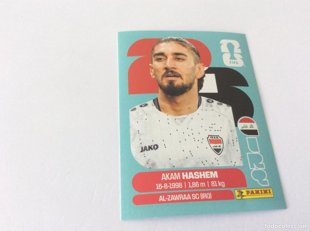 Cromos de f&uacute;tbol: IRQ5 IRG 5 Akam Hashem Irak Iraq Sticker Cromo FIFA World Cup 2026 26 Panini Mundial