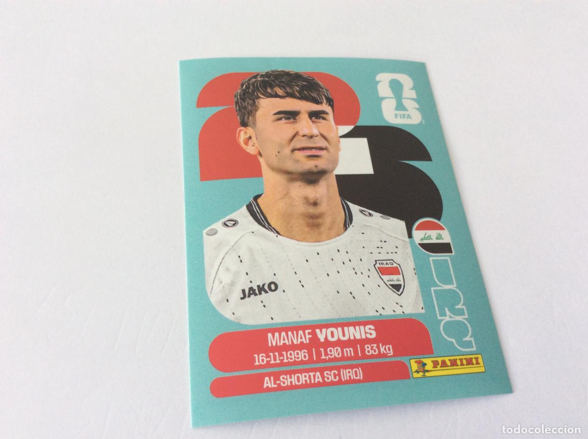 Cromos de f&uacute;tbol: IRQ8 IRQ 8 Manaf Younis Irak Iraq Sticker Cromo FIFA World Cup 2026 26 Panini Mundial