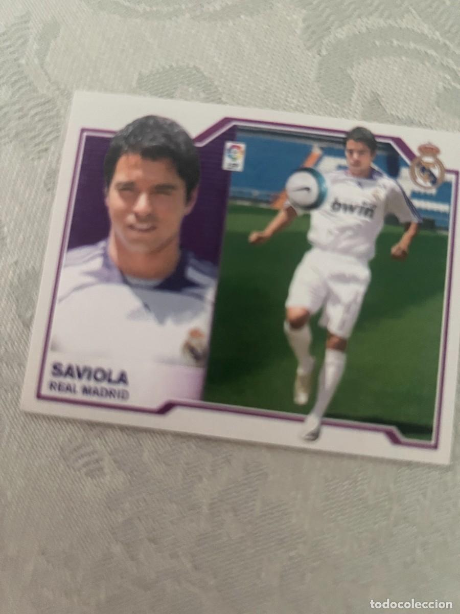 Cromos de f&uacute;tbol: SAVIOLA REAL MADRID FICHAJE 9 SIN PEGAR ESTE 2007 2008