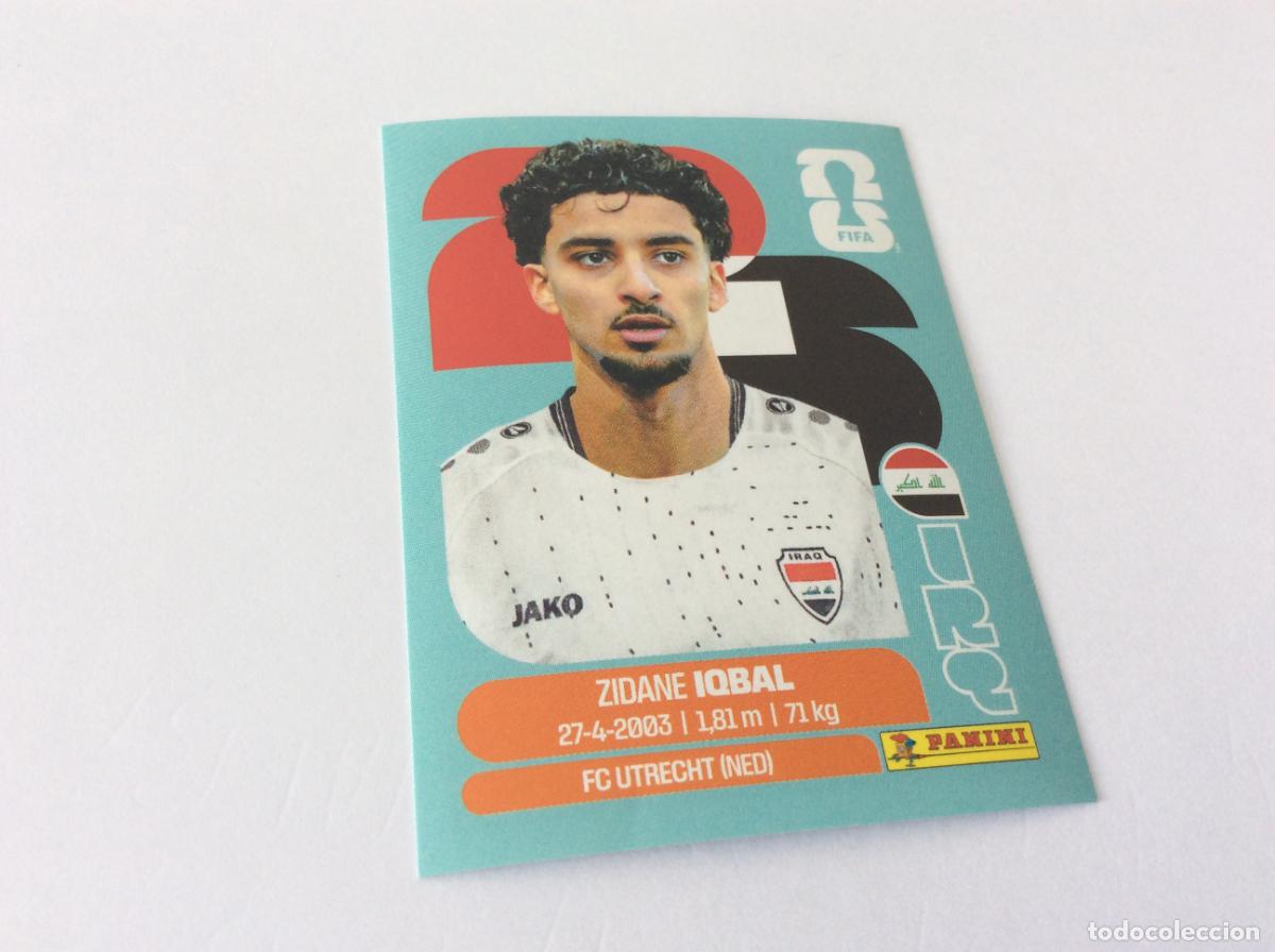 Cromos de f&uacute;tbol: IRQ9 IRQ 9 Zidane Iqbal Irak Iraq Sticker Cromo FIFA World Cup 2026 26 Panini Mundial