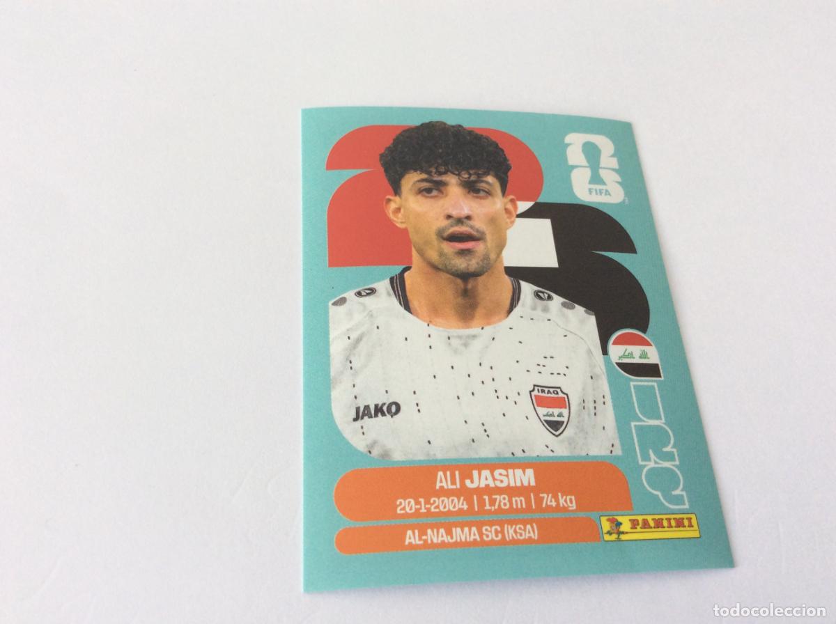 Cromos de f&uacute;tbol: IRQ12 IRQ 12 Ali Jasim Irak Iraq Sticker Cromo FIFA World Cup 2026 26 Panini Mundial