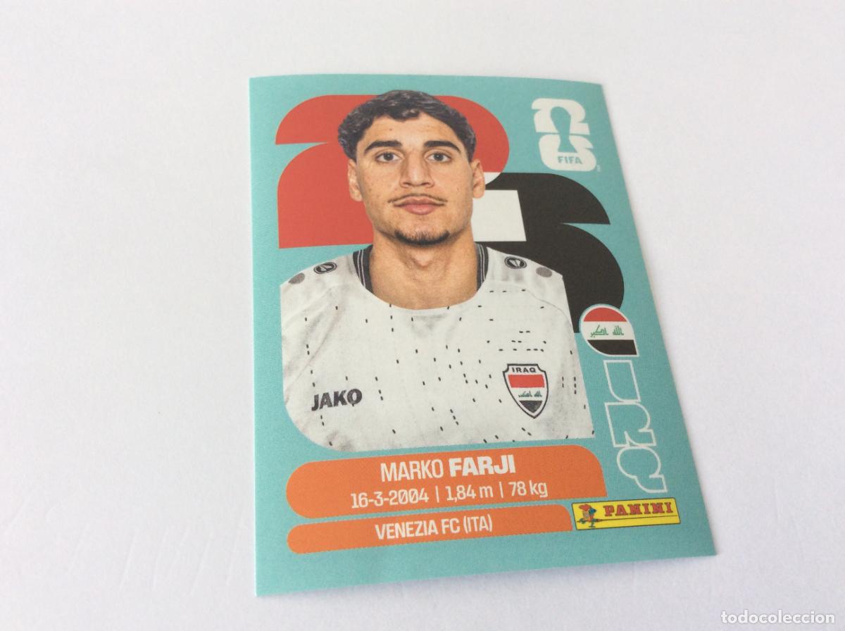 Cromos de f&uacute;tbol: IRQ16 IRQ 16 Marko Farji Irak Iraq Sticker Cromo FIFA World Cup 2026 26 Panini Mundial