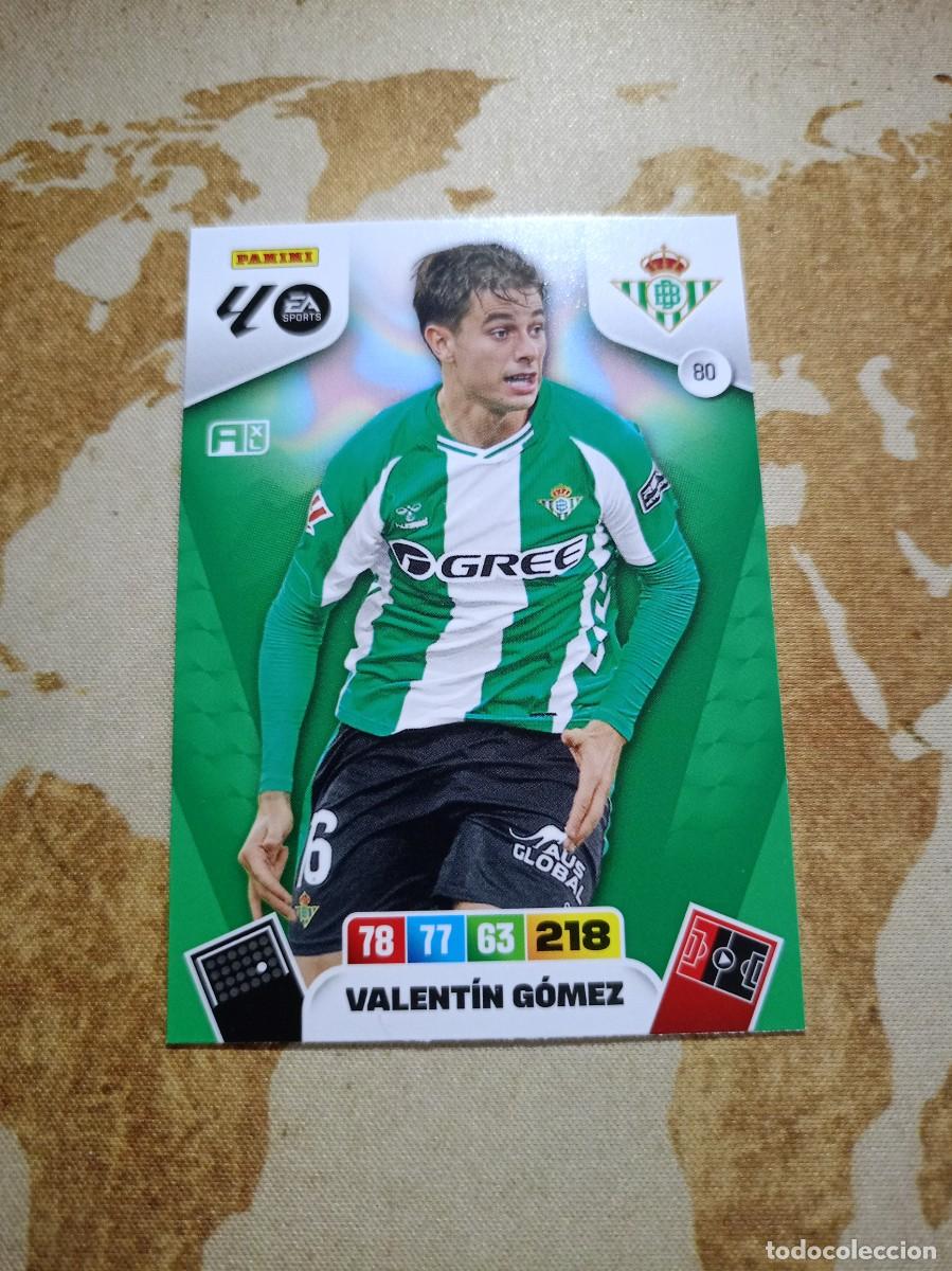 Cromos de f&uacute;tbol: Betis 80 VALENT&Iacute;N G&Oacute;MEZ Adrenalyn 2025-26